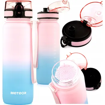 Láhev Sportovní Lahev Na Pití METEOR 800 ml růžovo-modrá láhev na Trénink v posilovně