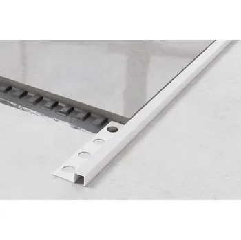 Stavební profil AIQ HLINÍKOVÁ BÍLÁ MATNÁ 10,5 mm x 270 cm