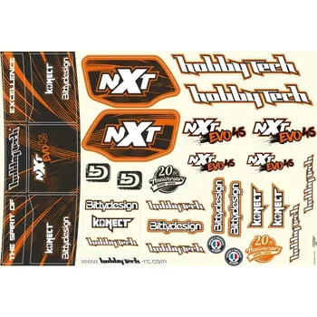 RC náhradní díl HOBBYTECH Nálepky NXT EP EVO4S