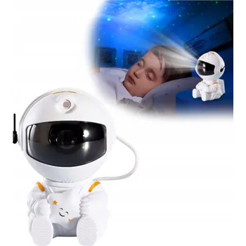 Projektor LED Projektor Astronauta s Dálkovým Ovládáním – HVĚZDY a Vesmír do dětského pokoje DÁREK