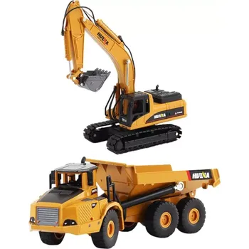 autíčko Huina Set kovových modelů důlních strojů HN611