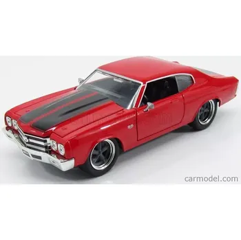 autíčko Jada Chevrolet Dom's Chevy Chevelle 454ss 1970 - Fast & Furious Iv (2009) - Solo Parti Originali - Original Parts 1:24 Červená Černá