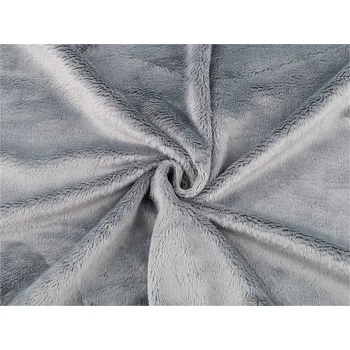 Minky hladké / jemný plyš, střední, 6 šedá