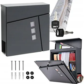 Poštovní schránka Poštovní schránka s novinami Gotel šedá