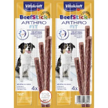 Pamlsek pro psa Vitakraft BeefStick ARTHROFIT 4x12g - Hovězí tyčinky pro psy s kloubní výživou