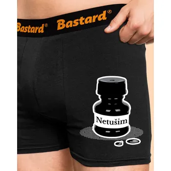 Trenýrky Bastard Netušim boxerky Black