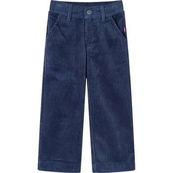 Dětské manšestrové kalhoty, tmavě modré, velikost 92