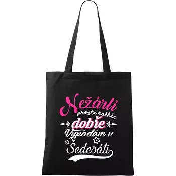 Nákupní taška Nežárli - 60 - Taška bavlněná - 42 x 38 cm ( Černá )