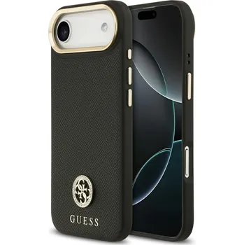 Telefonní příslušenství Pouzdro Guess Grained Strass Logo MagSafe pro iPhone Air - černé