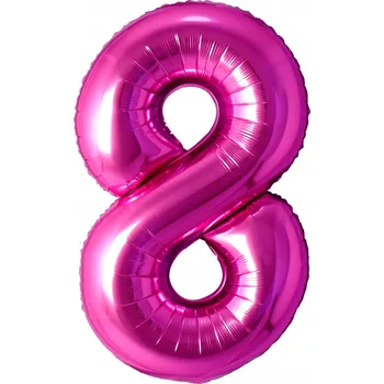 Balónek Fóliový balónek Číslice 8 FUCHSIOVÁ 102 cm (40’)