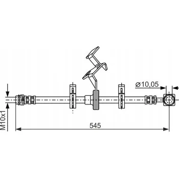 Brzdová hadice Bosch 1 987 481 077 Brzdová hadice
