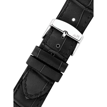 Kožený řemínek Morellato Ustica 6081E32.019 M, černý - 24 mm