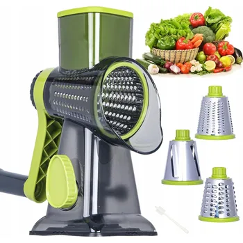 Struhadlo KRÁJEČ S VLOŽKAMI PRO KRÁJENÍ ZELENINY A STROUHÁNÍ SÝRA BEZ UŠPINĚNÍ RUKOU