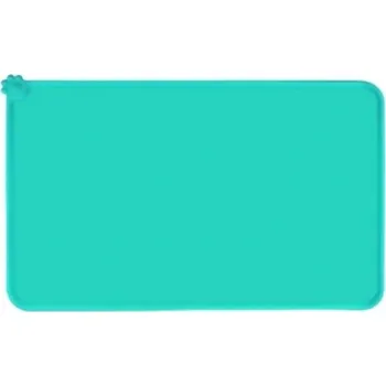 Miska pro psa Taglory Protiskluzová silikonová podložka pro psy, tyrkysová, 54 x 38 Cm (B1792)