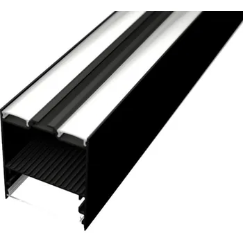 LED osvětlení Ledshopik LED profil závěsný komorový ALPI SUSPEND-DUO černý - LED profil SUSPEND-DUO černý - 1m