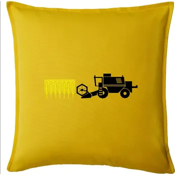 Polštář Kombajn sklizeň - Polštář 50x50 - 50x50 - Pouze potah ( Žlutá )