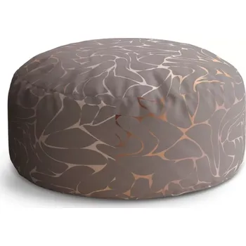 Taburet Sablio Taburet Circle Béžové vzorce: 38x48 cm