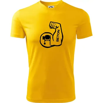 Chlapecké tričko Beton svaly - Dětské triko sportovní (dresovina) - 158 cm/12 let ( Žlutá )