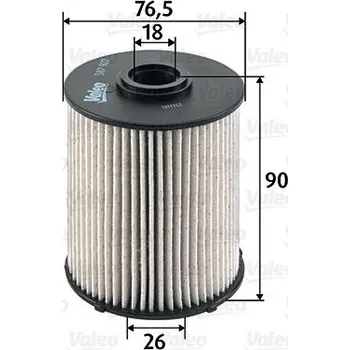 Filtr do auta Palivový filtr VALEO 587922