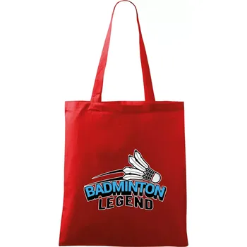 Badminton legend - Taška bavlněná - 42 x 38 cm ( Červená )