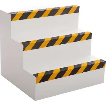 Protiskluzová podložka Grip Factory Protiskluzová schodová lišta IG Fine 5x5x60 cm Černá-žlutá