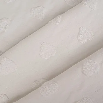 Takoy Teplákovina 3D vzor srdce ecru