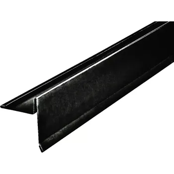 Střecha Závětrná lišta klasik s odkapem r.š.250mm Al Hliník Lakovaný RAL 9005 černá dl.2m