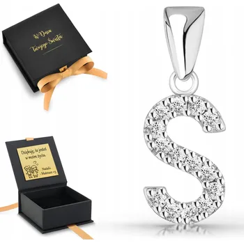 Přívěsek Stříbrný přívěsek písmeno S stříbro 925 přívěsek ze stříbra