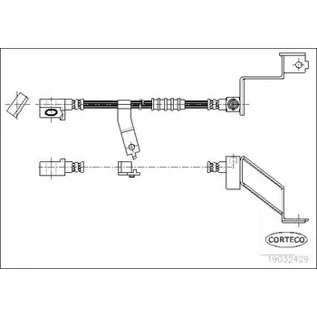 Brzdová hadice Corteco 19032429 Brzdová hadice