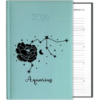 Kalendář Knižkový kalendář 2026 A5 FunnyCase modrý