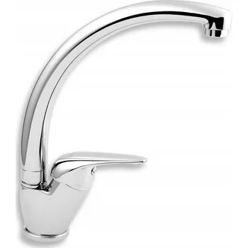 Vodovodní baterie Vanová baterie páková, montáž na vanu Novaservis TITANIA, stříbrná