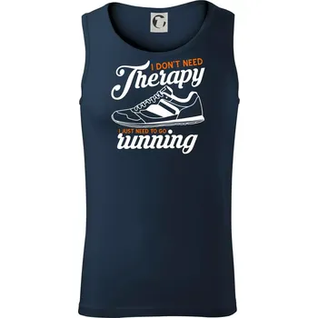 I don't need therapy running - Tílko pánské Core - XL ( Námořní modrá (velmi tmavá - téměř černá) )
