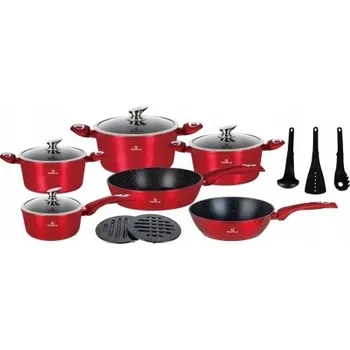 Sada nádobí SADA HRNCŮ 15 EL ČERVENÉ KLONBERG KB 4070