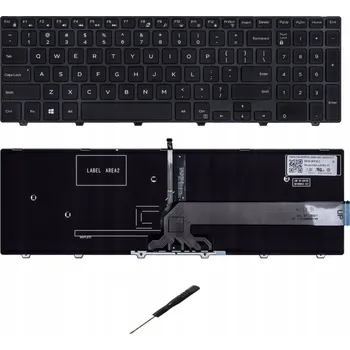 Náhradní klávesnice pro notebook KLÁVESNICE DELL 3567 3568 5547 5548 5558 5559 LED