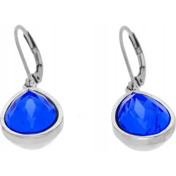 Náušnice Ewena Modré náušnice ve tvaru slzy z chirurgické oceli