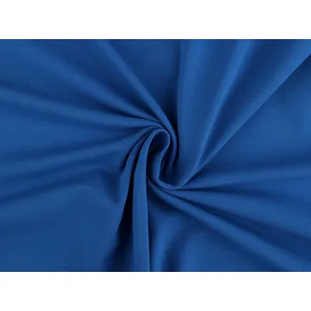 Úplet bavlněný hladký jednobarevný METRÁŽ - 5 (104) modrá capri