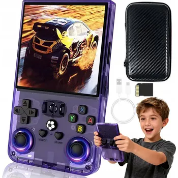 Herní konzole Herní konzole Bedee přenosná fialová 3,5" 128 GB 21 000 her