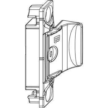 Okno MACO přítlačný závěs skrytý pro PVC, křídlový díl, 13V, univerzalní (218543)