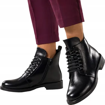 Dámská zimní obuv Dámské kotníkové boty Černé Módní Výřezy V Svršku Zateplené Pohodlné Módní velikost 39