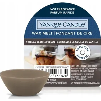 Svíčka Yankee Candle vosk VANILLA BEAN ESPRESSO