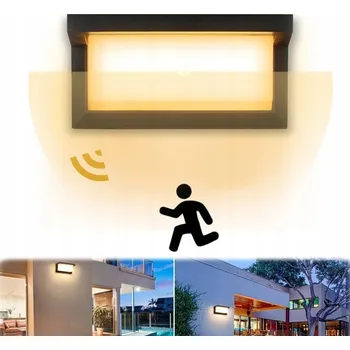 Nástěnné svítidlo Venkovní nástěnné LED svítidlo 18W se Snímačem Pohybu, fasádní lampa