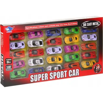 autíčko Autíčka Nobo Kids CH-6970372 vícebarevná, sada 25 5 kusů