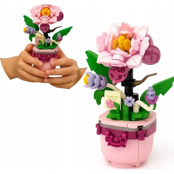 ostatní stavebnice KVĚTINOVÉ STAVEBNICE DÁREK STAVEBNÍ SADA KVĚTIN 3D PRO DĚTI 153 dílů 33026