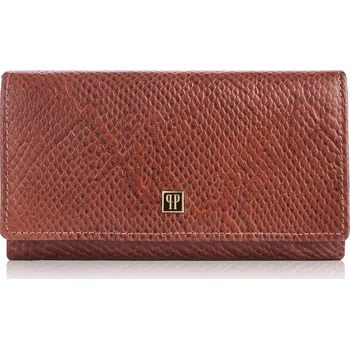 Peněženka Paolo Peruzzi hnědá kožená peněženka - dámská