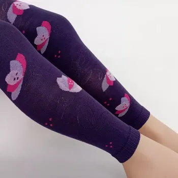 Dámské punčochy Dívčí punčochové legíny Leknín - 110-116 / fialová