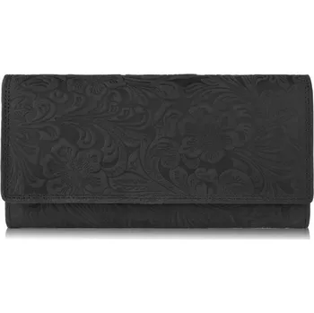 Peněženka Paolo Peruzzi dámská peněženka z pravé kůže černá