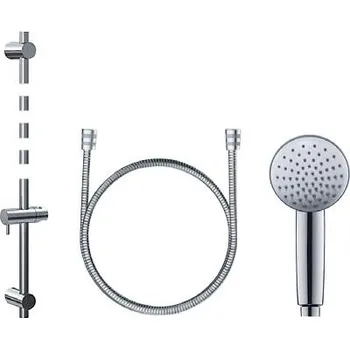Sprchová hlavice Sprchová souprava 3-dílná,CONCEPT 100 ruční sprcha pr. 89 mm, 2 proudy, tyč, hadice, chrom