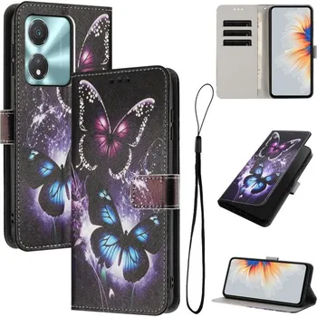 Pouzdro na tablet VSECHNONAMOBIL 126739 ART Peněženkový obal pro Honor X5c Plus BUTTERFLIES
