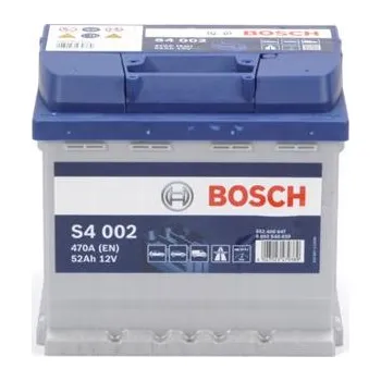 Auto-moto baterie Autobaterie 52Ah P,s.p.470A, 12V, 207x175x190, BOSCH S4