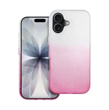 Pouzdro na mobilní telefon Kryt SHINING pro IPHONE 17 průhledný růžový - OEM + zdarma možnost vyzkoušet a vrátit zboží do 30 dní